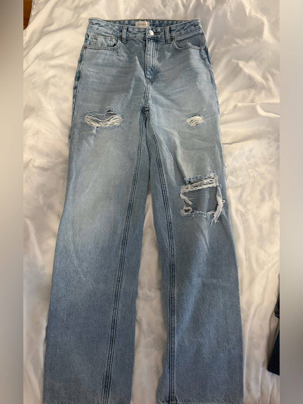 Pacific Sunwear Light Blue High-Rise Denim Jeans